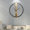 Relógios de parede Moda Art Clock Home Silenciosa sala de estar varanda simples decoração grande