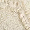 Zoete vrouwen ruche kraag gebreide trui lente-herfst mode dames knitwear schattige vrouwelijke boog decoratie 210515