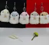 10 pièces 10 cm petit Hamster joli sac en peluche Mini pendentif porte-clés poupée anneau jouet