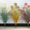 100 cm großes Seidenzwiebelgras großer künstlicher Baum gefälschtes Schilfrohr weiße Hochzeitsdekoration Blumen Diy Home Decor Künstliche Blumen 210624