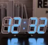 أحدث ساعات مكتب، ساعة 3D LED غرفة المعيشة الإلكترونية على مدار الساعة الرقمية المثبتة على الحائط، ودعم شعار مخصص