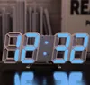 De senaste skrivbordet klockor, 3D Clock LED elektronisk vardagsrum väggmonterad digital klocka, support anpassad logotyp