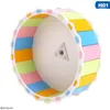 Kleine Tierversorgungen Mini Cage Accessoire Pet Nicht -Schlupf Rotatorische Eichhörnchen trainieren Hamster Running Wheel Stille Rennmäuse Mäuse Sportspielzeug