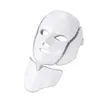 주식 미국 7 색 LED 라이트 테라피 얼굴 미용 기계 얼굴 목 마스크 미세한 피부 미백 장치에 대 한 microcurrent