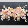 Decoratieve bloemen kransen kunstmatige bloem arrangement tafel centerpieces bal driehoek rij decor bruiloft boog achtergrondfase zelfs