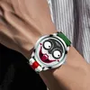 NIBOSI JOKER hommes montre haut de gamme de luxe amusant Clown hommes montres étanche mode limitée bracelets pour hommes Relogio Masculino235F