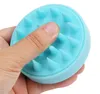 100Pcs Beautiful and practical soft silicone shampoo brush massage clean the scalp household bath comb hairdressing tool