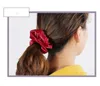 Kvinnor Flickor Silk Hair Scrunchies Elastic Solid Färg Hårband Ponytailhållare Headband Headwear Hairs Tillbehör 20st