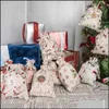 Forniture per feste festive Casa Gardentree Hanging Small Cloth Calendario dell'Avvento Borsa regalo Decorazioni natalizie amate dai bambini A8169 Drop