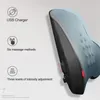 Massage Seat Back Support Lumbar Pillow Relieve Fatigue Neck USB Charging Headrest for Office Home Car Accessories