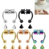 Faux Piercing nez anneau alliage nez Piercing cerceau Septum anneaux pour hommes femmes bijoux cadeaux mode magnétique Fa