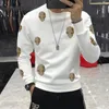 Homme À Capuche Strass Alien Sweat-Shirt Décontracté Nouvelle Mode À Capuche Polaire Chaud Streetwear Surdimensionné De Haute Qualité Vêtements Pour Hommes Hiver Automne Pull