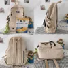 Backpack Women Cool Female Corduroy Stripe Vintage School Bag Girl Cute Kawaii Fashion Ladies Book Harajuku Student