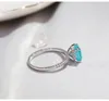 Liebhaber Smaragd Versprechen Ring 925 Sterling Silber Verlobung Ehering Ringe für Frauen Männer Charme feiner Schmuck