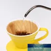 1 caixas v60 máquina de gotejamento de papel sem branqueada filtros descartáveis ​​de café cônico 1-2 servindo preço de fábrica especialista Qualidade de qualidade Última Estilo original