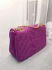 Bolso de mano de cuero de alta calidad para mujer, bandolera de terciopelo a la moda, cadena que combina con todo, bandolera con tapa, 273p