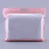 200pcs/lot Pink Garment Packaging Zip Lock Bags Underwears Pants Packing Pouches Transparent on Front with Hanger Top