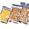 Plastic Aluminum Foil Resealable Zipper Packaging Bag Food Tea Coffee Pouch Smell Proof Self Seal Storage Bags