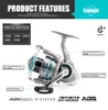 PROCASTER 2000A 2500A 3000A 4000A Spinning Reel 7BB Folding Handle Saltwater Carp Free Metal Reserve Spool Tackle
