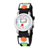 50 pezzi Students Sport Orologi 3D Fashion Silicone Soft Children Girl Girl Basketball Match Party Gift Quarz Sport Owatch4807749