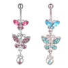 Yyjff D0053 Bowknot Belly Belly Button Ring Mieszam kolory