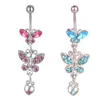 Yyjff D0108 Bowknot Belly Fling Ring Mix Mix Colors