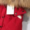 2021SS Designer Kids Down Hat Odłączane logo Logo Mink Fur Fur Kołnierz Winter Highend Boys Girl