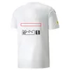 Male and female f1 team T-shirt Four seasons Formula One white commemorative racing suit official custom