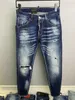 Italian fashion European and American men's casual jeans, high-grade washing, pure hand grinding, quality optimization LA9825
