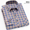 Men's Casual Shirts 2021 Autumn Flannel Plaid Shirt Brand Male Business Office Red Black Checkered Long Sleeve Clothes