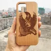 Factory Wholesale Wooden Mobile Phone Cases Solid Wood Bamboo Cover Soft Shell For Iphone 13 12 11 promax 8 7 Plus