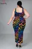 Plus Size Trainingspakken Sexy XL ~ 5XL Tweedelige Set Luipaard Print Vrouwen Lange Bodycon Rok En Crop Tops zomer 2 Sets Dames Outfits