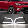 2st Car Drl för Mahindra XUV300 2019 2020 Dagtidsljus 12V LED Daylight Dimlampa Vänd signal