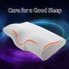 Cuscino per biancheria da letto in memory Protezione per il collo Cuscini in memory foam a rimbalzo lento a forma di farfalla Salute cervicale in 50 * 30 cm