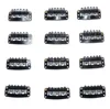 Grampos de extensão de cabelo de 1,3 polegadas DIY acessórios cabeça peruca cabelos extensões clipe 6 dentes 3.2cm preto bege luz escura marrom navio grátis 1000pcs / saco