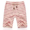 Verão Novo Algodão Linho Casual Shorts Homens Grade Mens Hot Bermudas Calções Confortável Male Beach Shorts X0628