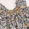 Bébé filles robes princesse vêtements Ins marque coton été lin vêtements Europe Amérique enfant en bas âge enfants robe 210429