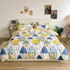 Sängkläder ställs 2021 Hudvänlig prinsessa Sovrum Fyra Piece Set Boys and Girls Home Textile Tre-Piece Bed Sheet Quilt Cover Pillowcase
