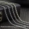 Echt 925 Sterling zilveren trui kettingen kettingen voor vrouwen en mannen ronde vorm kralen ketting accessoires 18-32 inch 210323