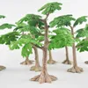 Minyatür Peri Bahçe Çam Ağaçları Mini Bitkiler Dollhouse Dekor Aksesuarları Bahçe Süsleme Sevimli Minyatür Dropshipping Y0910