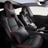 Versione originale personalizzata Coperchio di sedile per auto per Tesla Modello 3 Front Row Back Auto Protection Pad Pad Accessori Interni257Q