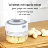 Fruit Vegetable Tools 100ml Household Electric Garlic Chopper Tool USB Rechargeable Ginger Masher Machine Sturdy Meat Pepper Grinder Chili Crusher Kitchen ZL0543