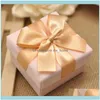 Gift Event Festive Party Supplies Home & Gardengift Wrap Top Qunlity 7*7*5Cm Veet Wedding Box For Guest , Bls4 Drop Delivery 2021 Ioagq