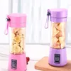 Fruit Juicer 380ml 6 Blades Portable Electric Home USB Rechargeable Smoothie Maker Blenders Machine Sports Bottle Juicing Cup 721 R2