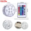 LED عن بعد C-ontrol Wall Lamp Lamp Candle Aquarium IP68 مقاوم للماء 10 Light Home Deco تحت الماء حمام السباحة