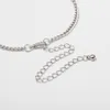 Alloy interlocking Hip-hop punk Necklace Silver Plated Chain Necklaces Women Fashion Gothic Jewelry