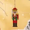 Партии поставляет рождественские украшения Щелкунчики кукольные деревянные подвески орех солдат для дерева висит украшения новогодние дети подарок рождество