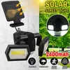 60COB Solar Power Street Light Motion Sensor Garden Wall Lamp Waterproof