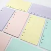 40 ark 5 färger A6 Loose Leaf Product Solid Color Notebook Refill Spiral Binder Inside Page Planner Inner Filler Papers School