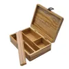 205 mm Big Wood Smoking Storage Case with Nature Rolling Tray Tobacco Storage Stash jar Wholesale logo Oem